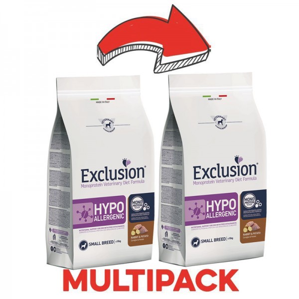 Exclusion Diet Hypoallergenic Coniglio e Patate Small Breed per Cani Offerta temporanea