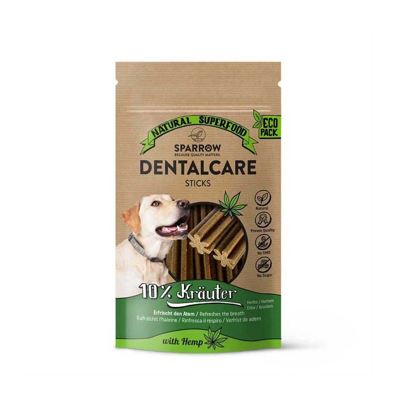 Sparrow Pet Dental Sticks con CBD per Cani Ritorno libero