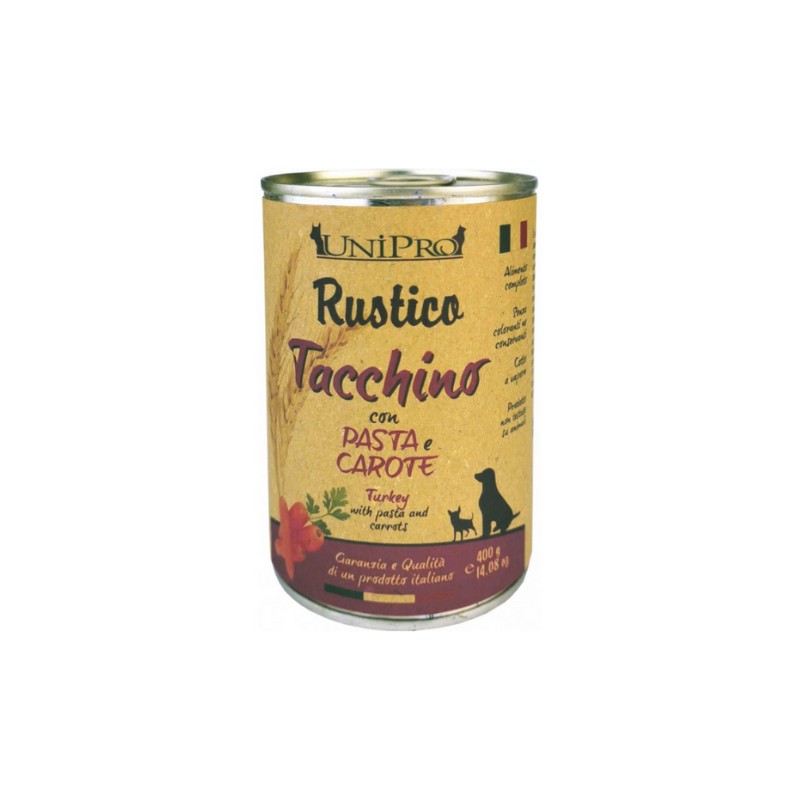Unipro Rustico Tacchino con Pasta e Carote per Cani Only for today