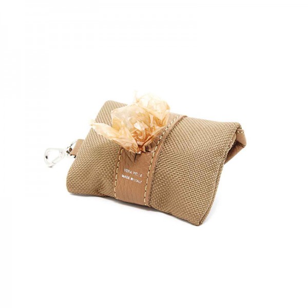 Pupakiotti Porta Sacchetti Contemporary in Pelle Marrone Offerta natalizia