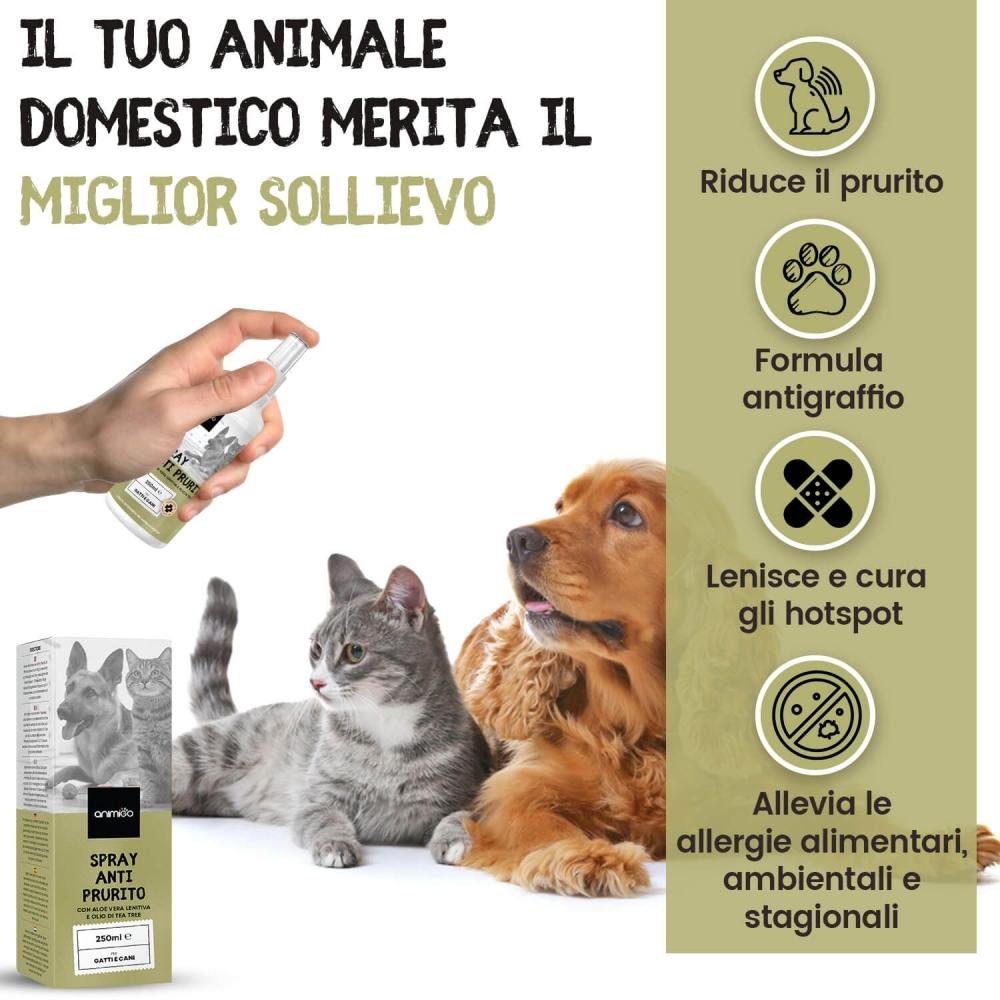 Animigo Spray Anti Prurito per Cani Italy