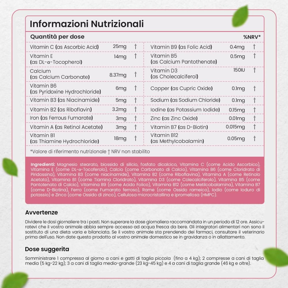 Animigo Integratore Multivitaminico per Cani e Gatti Promozione