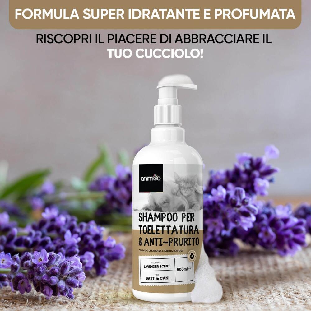 Animigo Shampoo Toelettatura & Anti Prurito Qualità Garantita