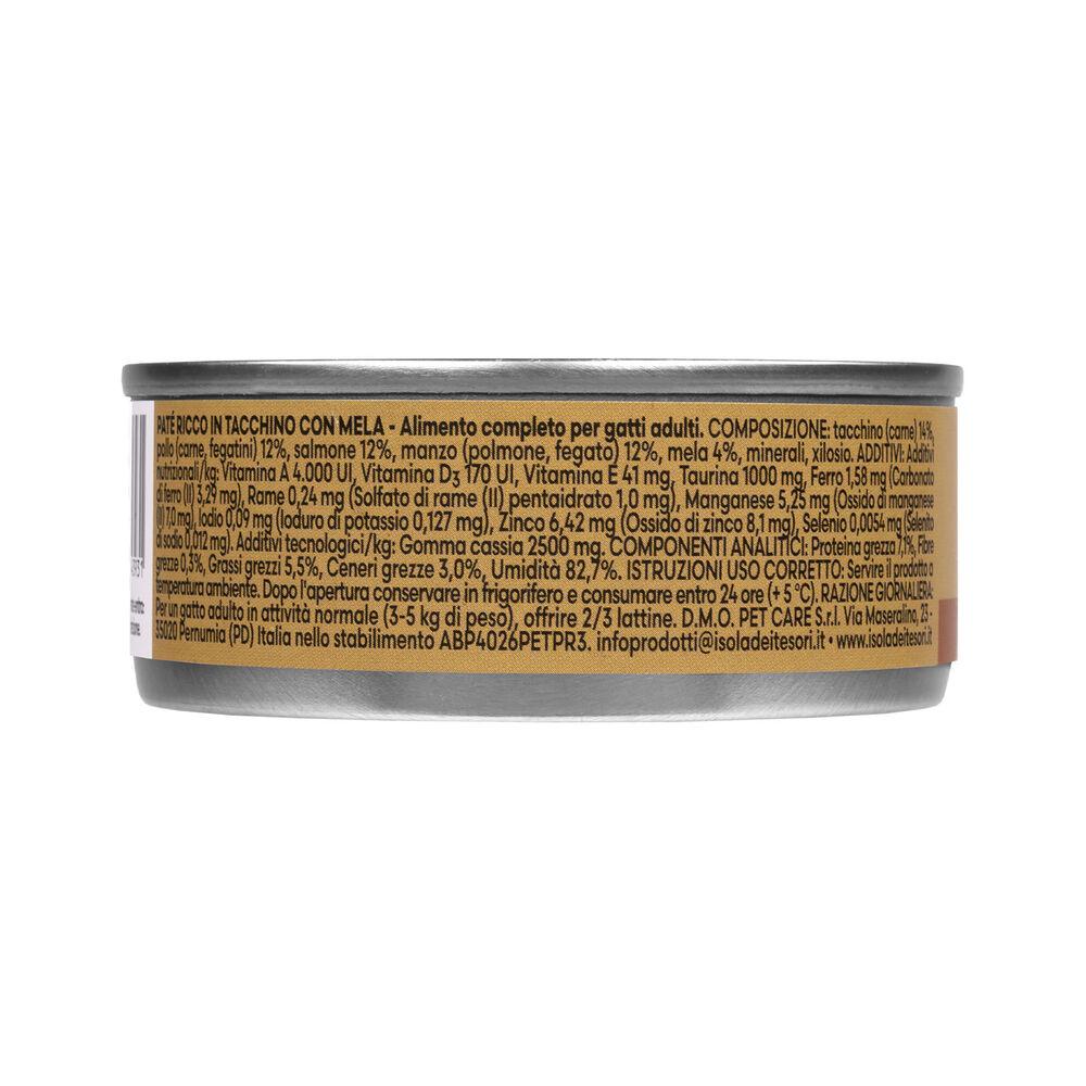 Naturalpet Premium Cat Adult Paté ricco in Tacchino con mela 85gr 000143766 Offerte
