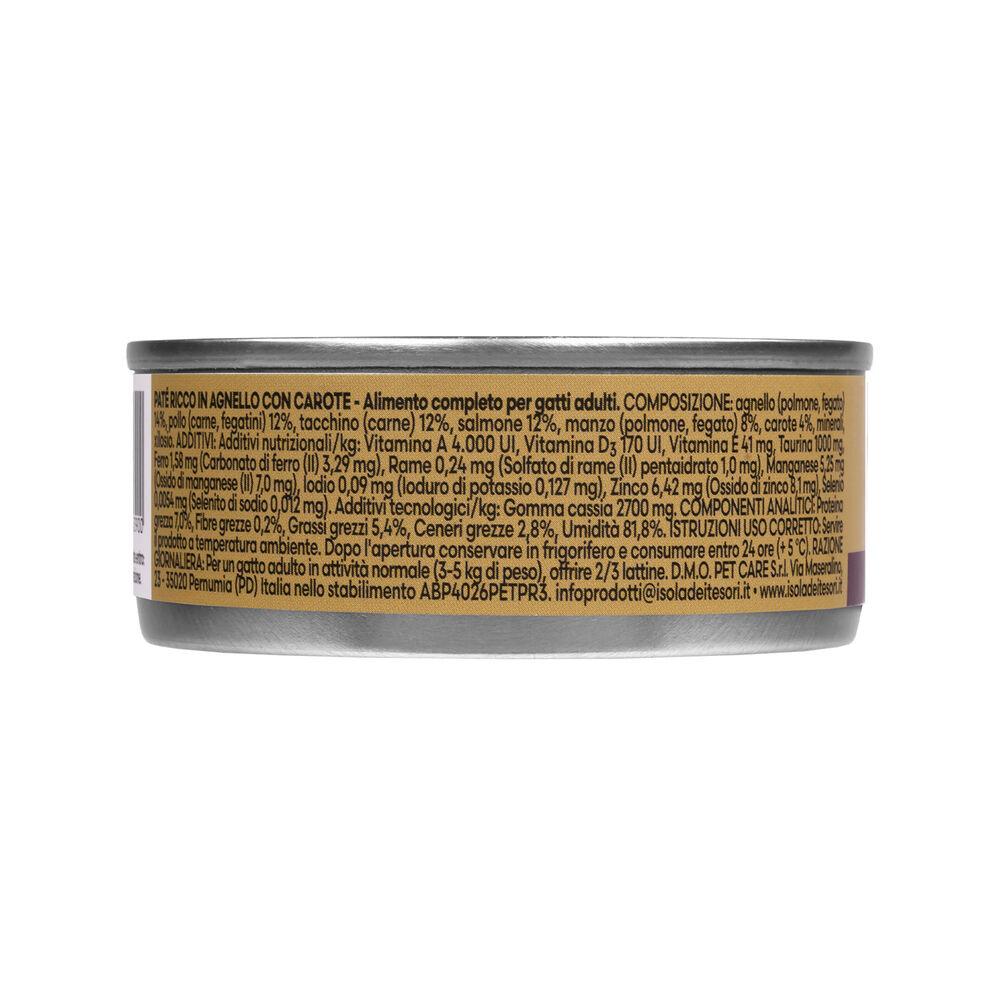 Naturalpet Premium Cat Adult Paté ricco in Agnello con carote 85gr 000143763 Moda