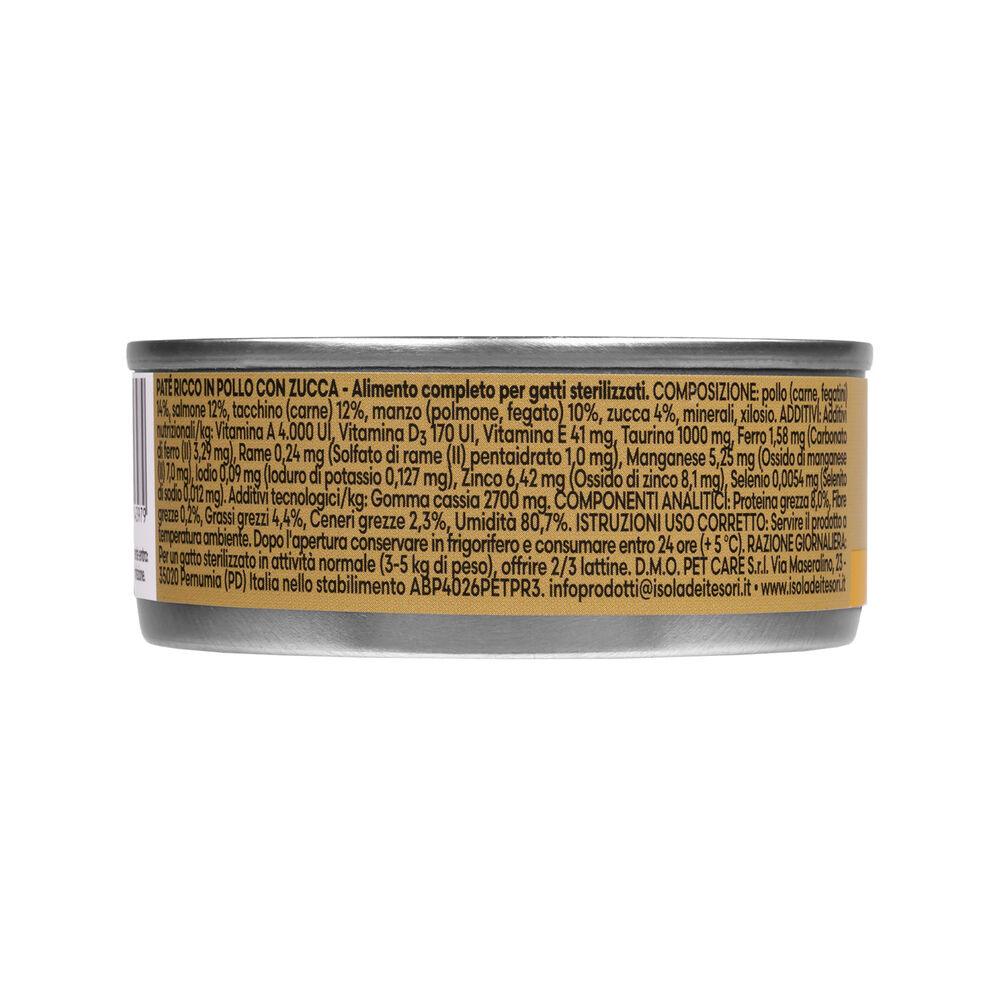 Naturalpet Premium Cat Adult Sterilized Paté ricco in Pollo con zucca 85gr 000143770 2025
