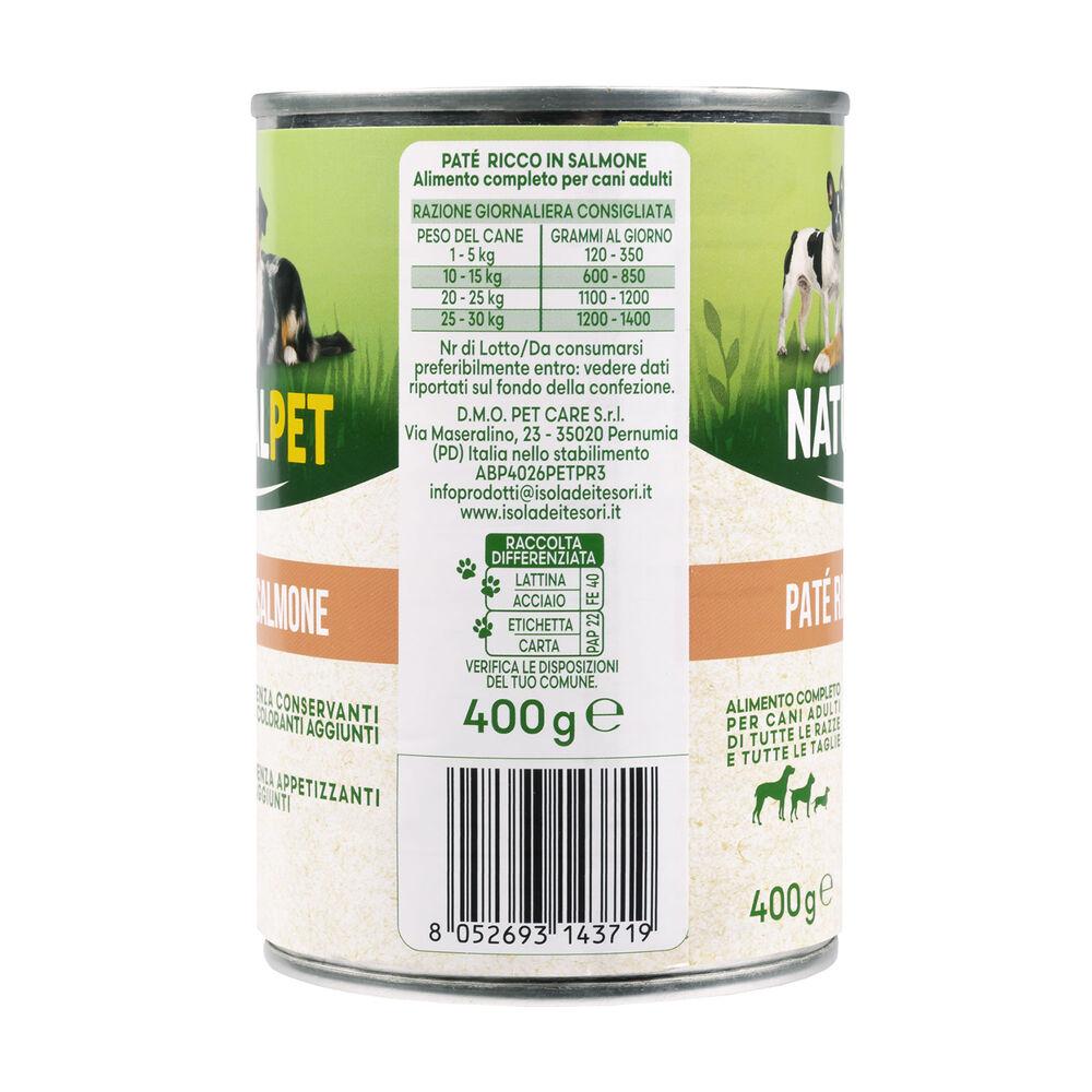 Naturalpet Dog Adult Patè ricco in Salmone 400 gr 000126884 Nuovo