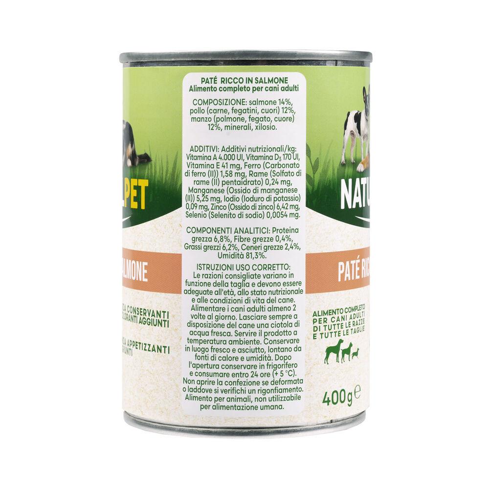 Naturalpet Dog Adult Patè ricco in Salmone 400 gr 000126884 Nuovo
