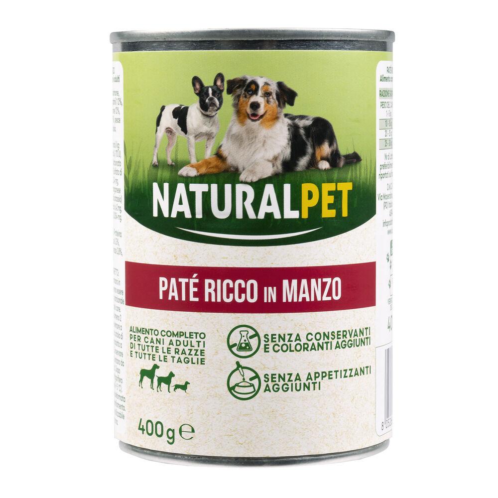 Naturalpet Dog Adult Patè ricco in Manzo 400 gr 000126886