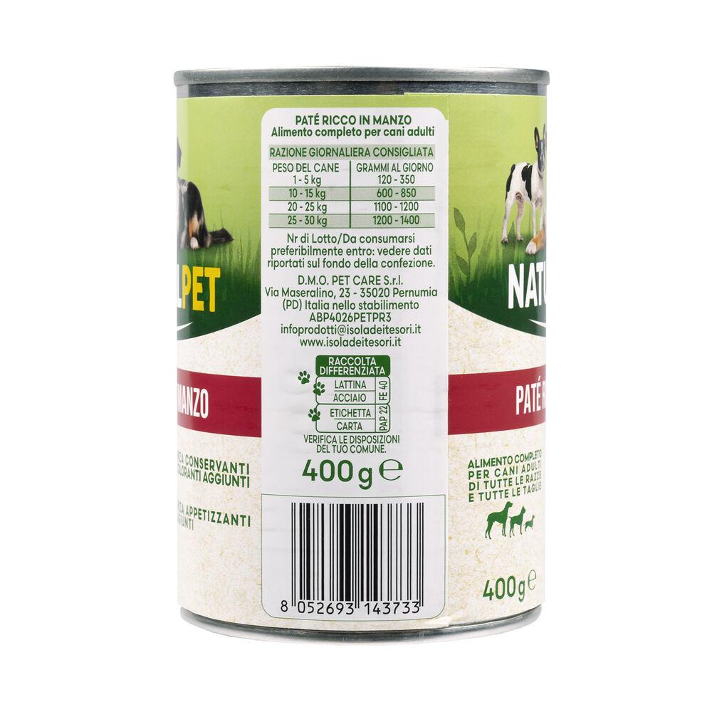 Naturalpet Dog Adult Patè ricco in Manzo 400 gr 000126886 Acquista Ora