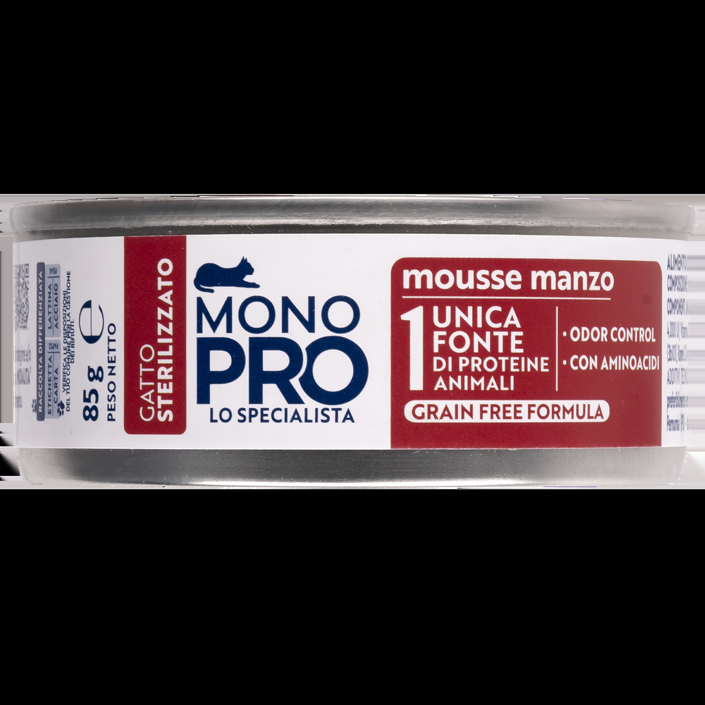 Monopro Cat Sterilised Mousse Manzo 85gr 000143821