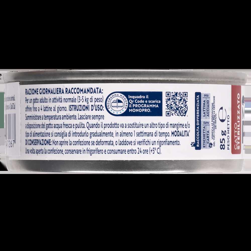Monopro Cat Sterilised Mousse Manzo 85gr 000143821 Prezzo Ridotto