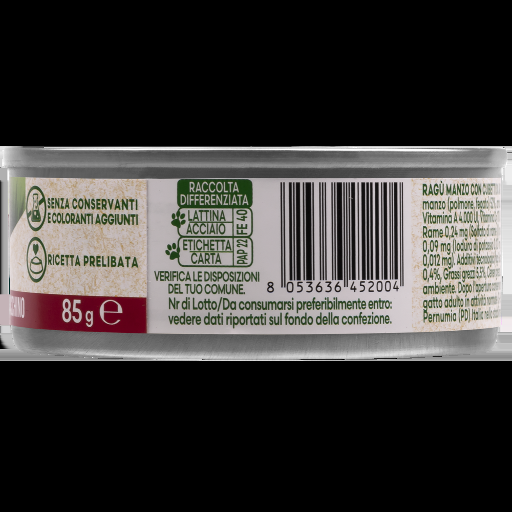 Naturalpet Cat I ragù Manzo con cubetti di arrosto di tacchino 85gr 000143910 Offerta