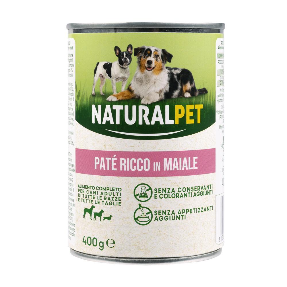 Naturalpet Dog Adult Paté ricco in Maiale 400 gr 000126887 Nuova