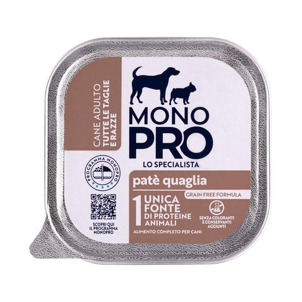 Monopro Dog Adult All Breeds Patè Quaglia 150 gr 000126857