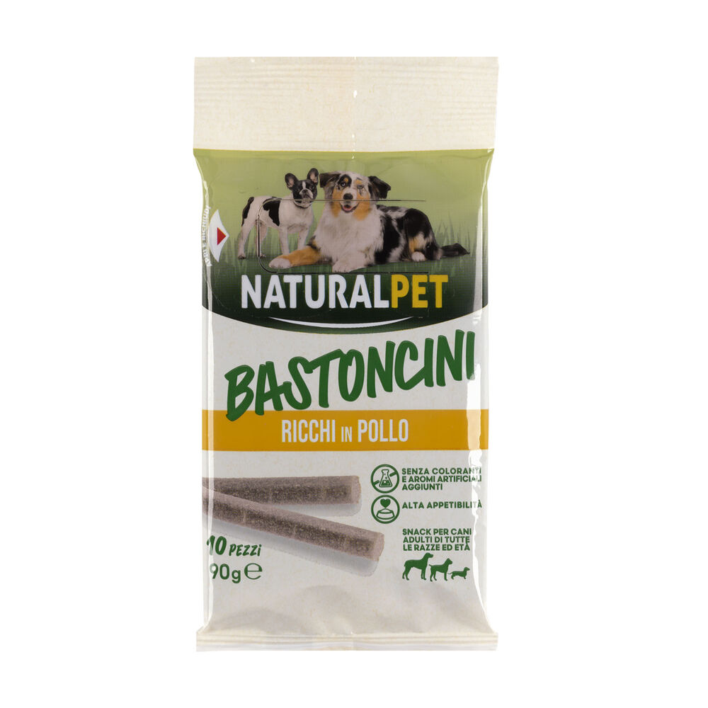 Naturalpet Snack Bastoncini ricchi in Pollo 10pz 90gr 000138815