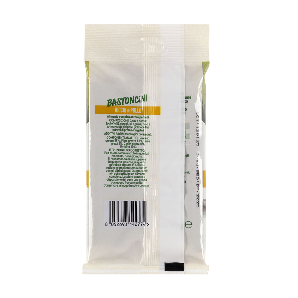 Naturalpet Snack Bastoncini ricchi in Pollo 10pz 90gr 000138815 Italia