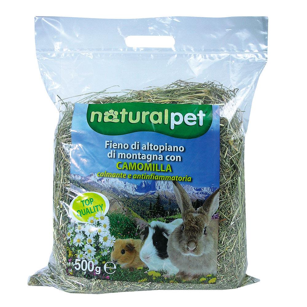 Naturalpet Fieno di altopiano con camomilla 500 gr 000120811 In Linea