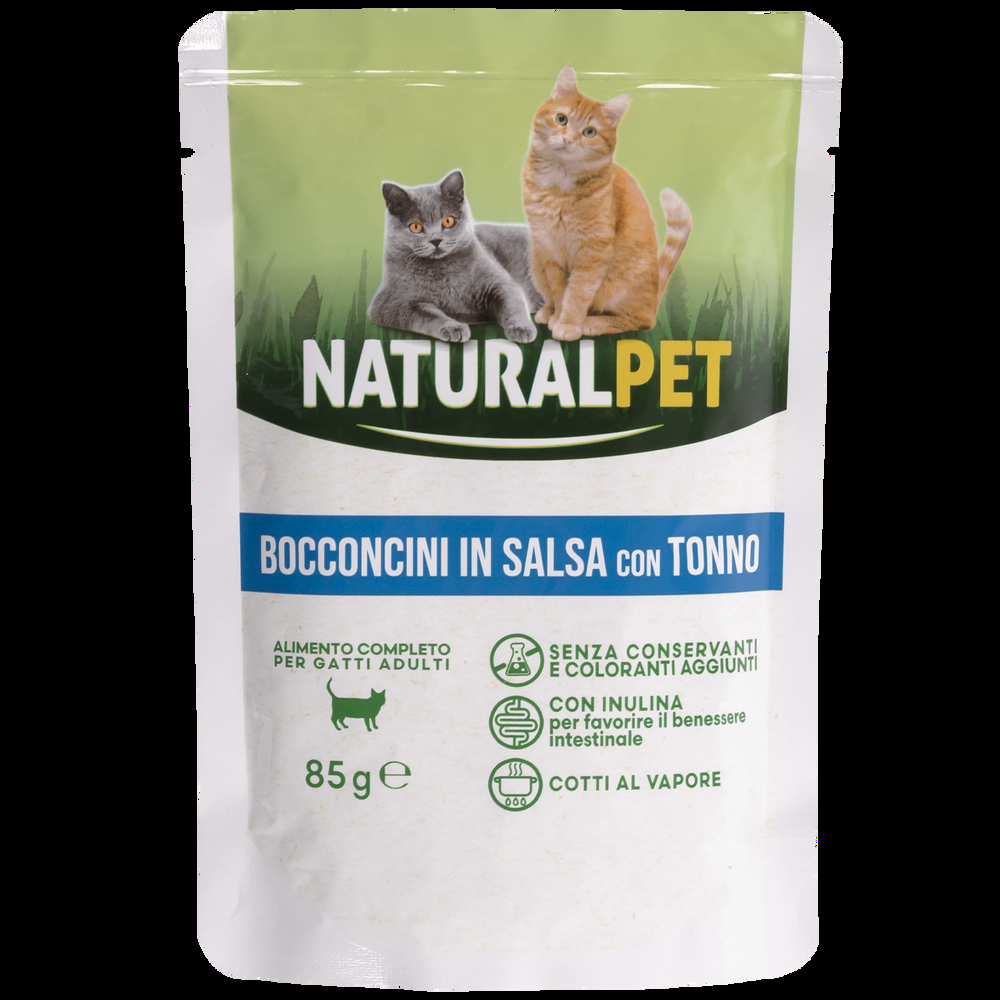 Naturalpet Cat Adult Bocconcini in salsa con Tonno 85gr 000143784