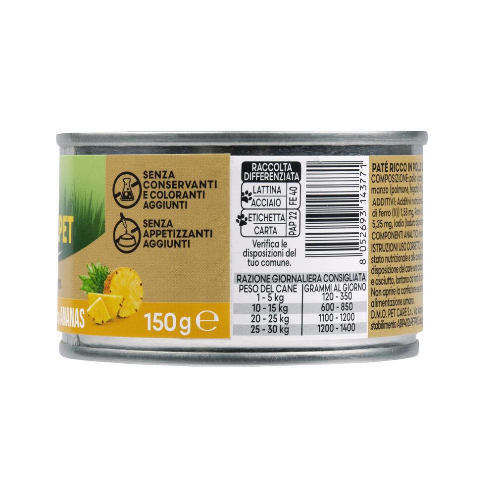 Naturalpet Premium Dog Adult Paté ricco in Pollo con ananas 150gr 000126917 Acquista Ora