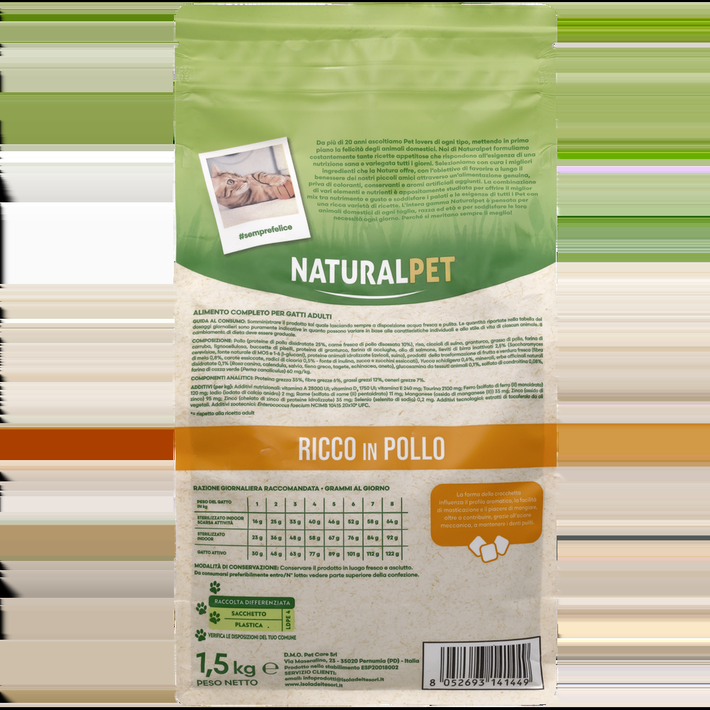 Naturalpet Cat Adult Hairball ricco in Pollo 1 5kg 000141063 Prezzo Ridotto