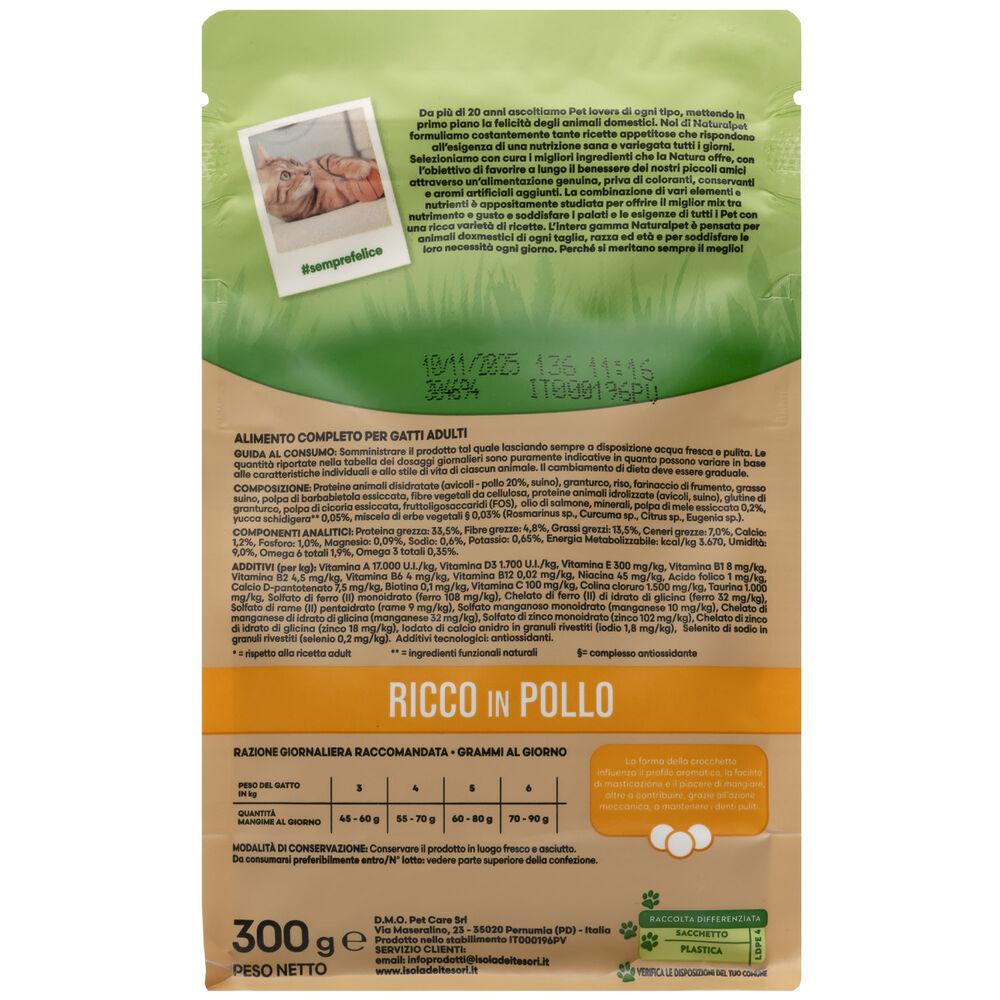 Naturalpet Premium Cat Adult Hairball ricco in Pollo 300 gr 000141011 Sottocosto
