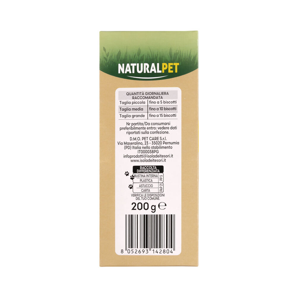Naturalpet Premium Biscotti con Carote nere e curcuma 200 gr 000138818 Convenienza