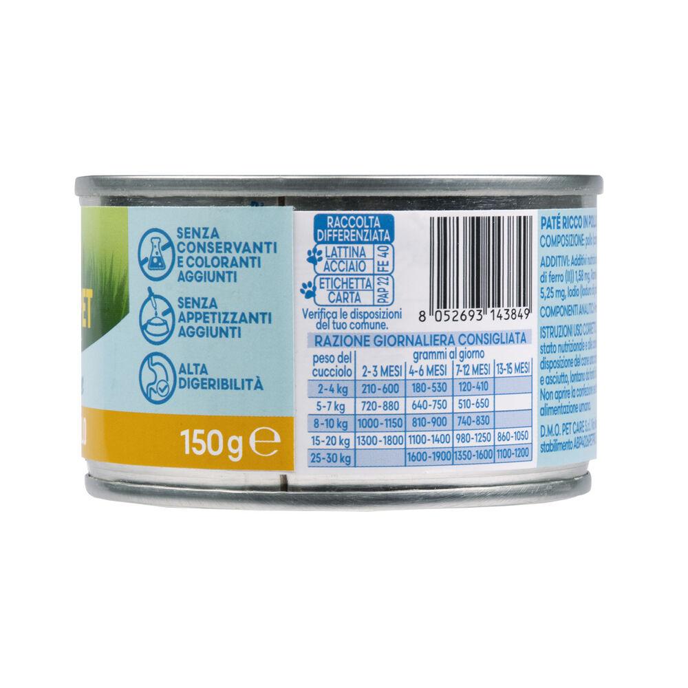 Naturalpet Prime Orme Puppy Paté ricco in Pollo 150gr 000126920 Vendita Economica