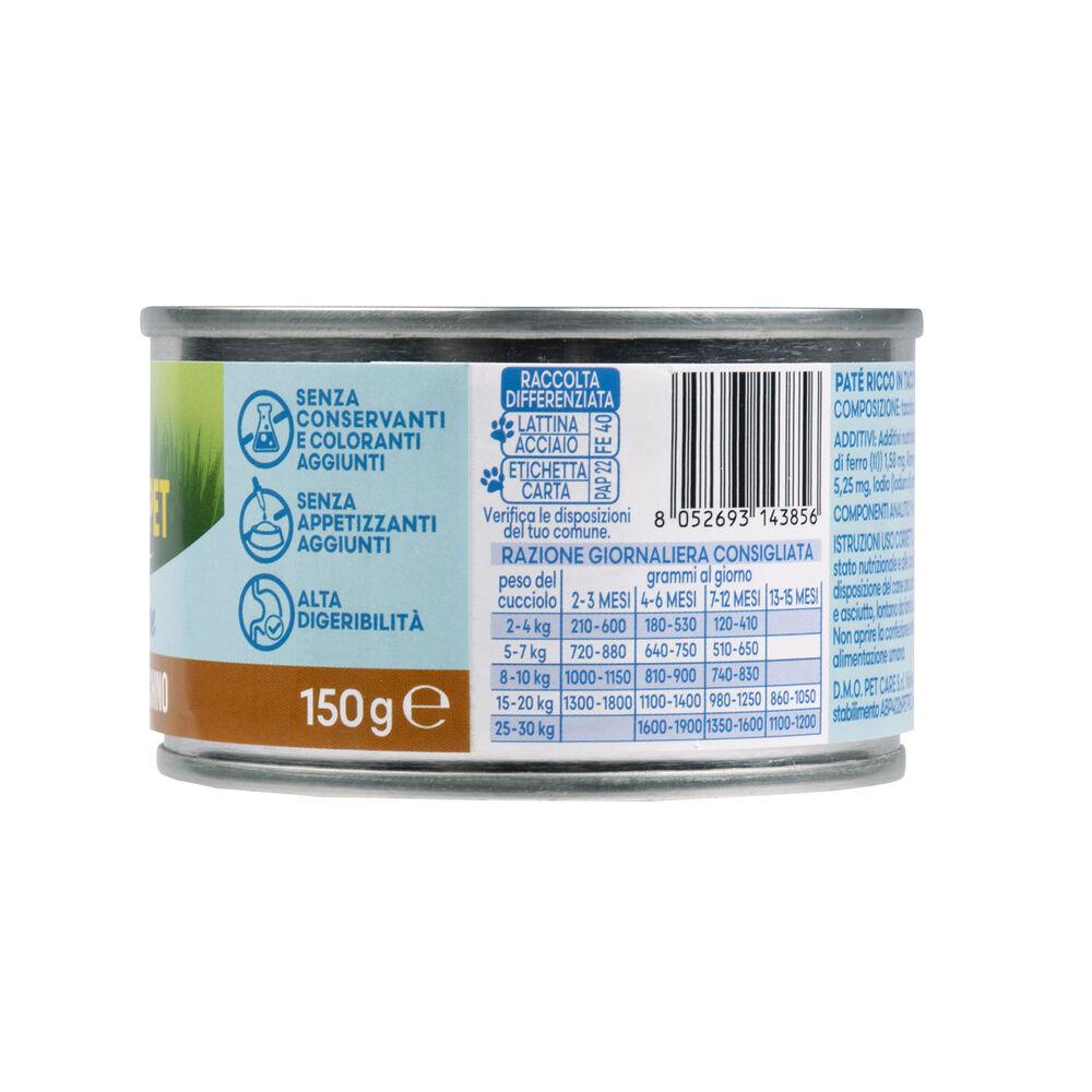 Naturalpet Prime Orme Puppy Paté ricco in Tacchino 150gr 000126921 Saldi Di Fabbrica
