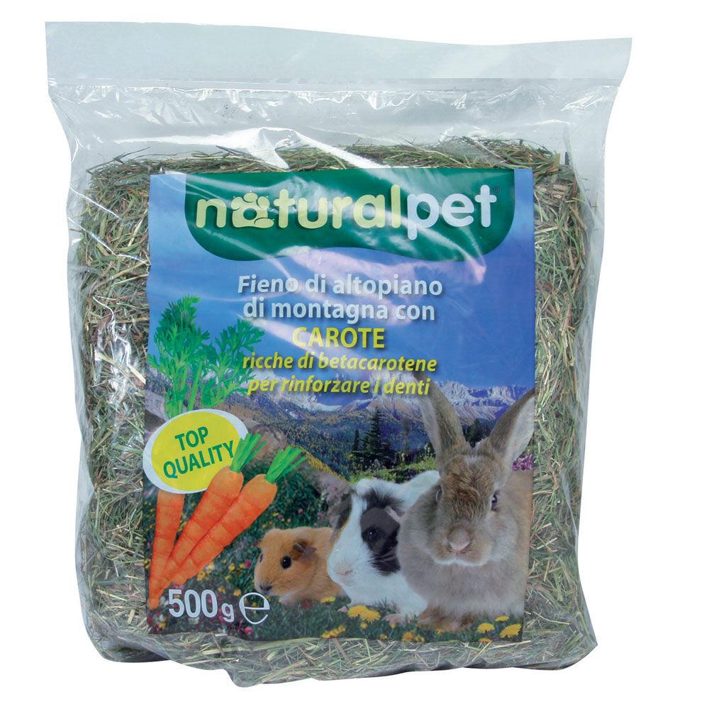 Naturalpet Fieno di altopiano con carota 500 gr 000120812