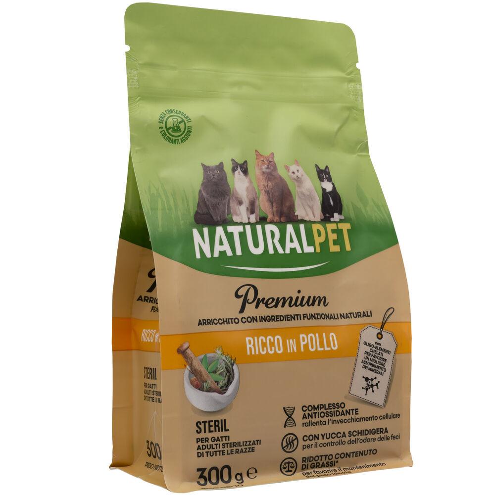 Naturalpet Premium Cat Adult Sterilised ricco in Pollo 300gr 000141010