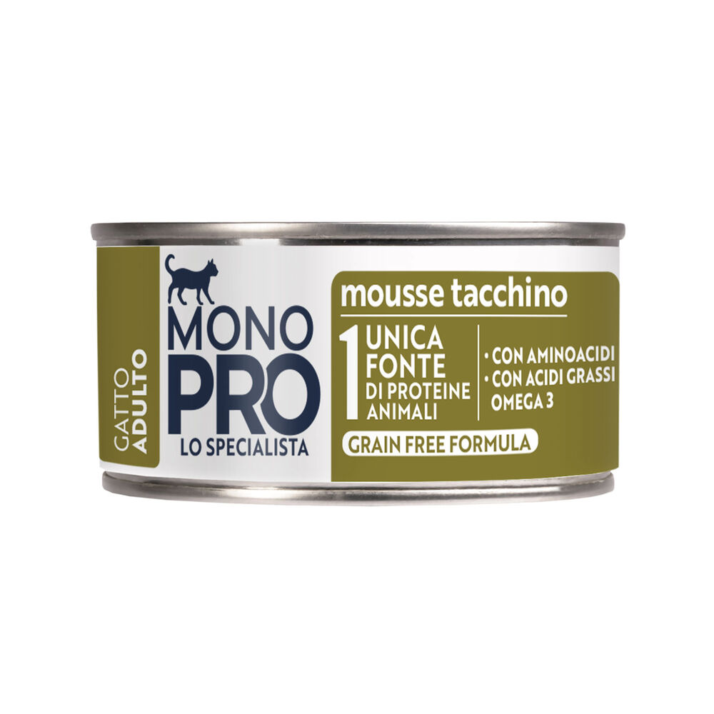 Monopro Cat Mousse Tacchino 85gr 000143823