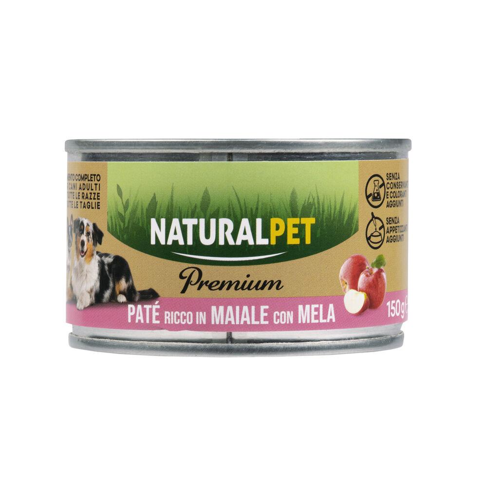 Naturalpet Premium Dog Adult Paté ricco in Maiale con mela 150 gr 000126919