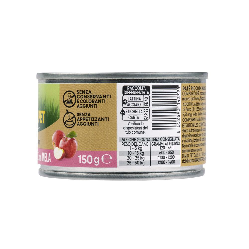 Naturalpet Premium Dog Adult Paté ricco in Maiale con mela 150 gr 000126919 Prezzo Ridotto