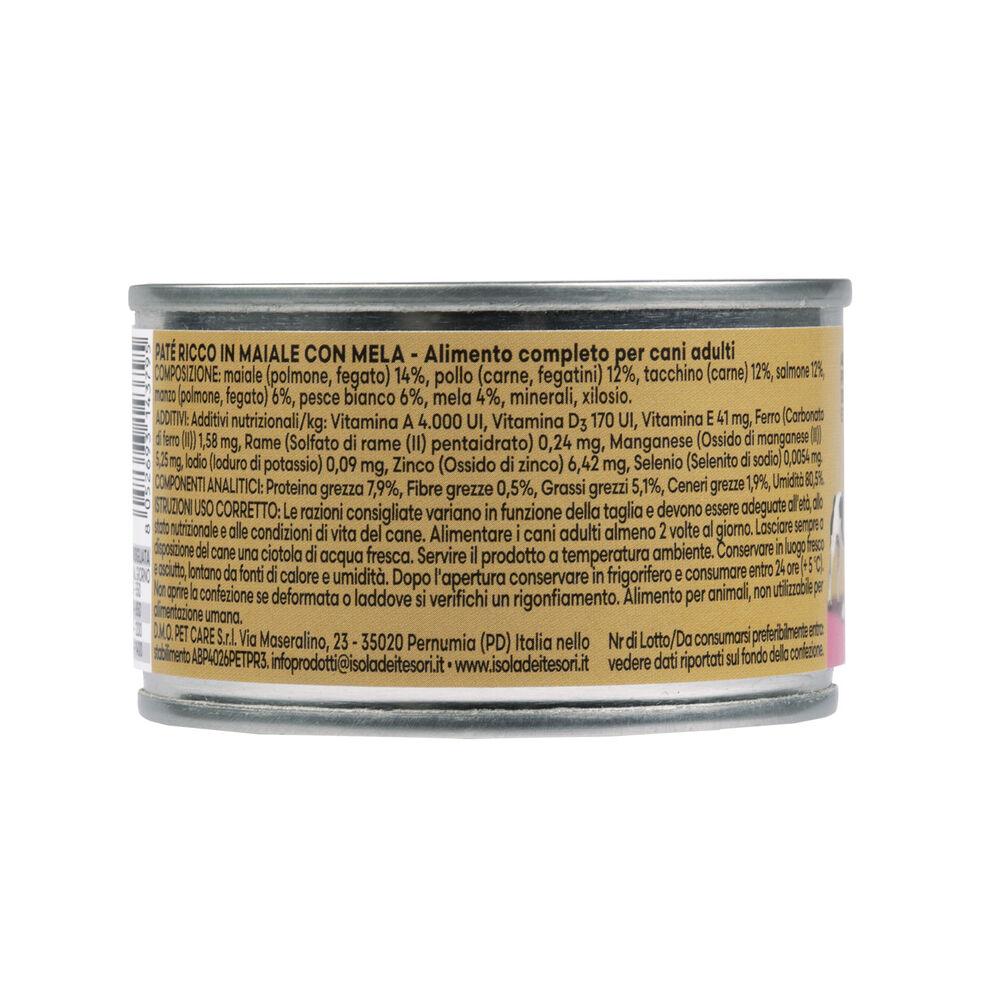 Naturalpet Premium Dog Adult Paté ricco in Maiale con mela 150 gr 000126919 Prezzo Ridotto
