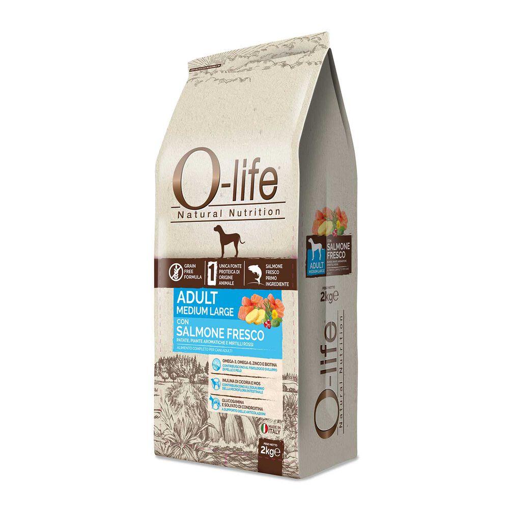 O-life Dog Adult Medium Adult con Salmone Fresco 2 kg 000125516