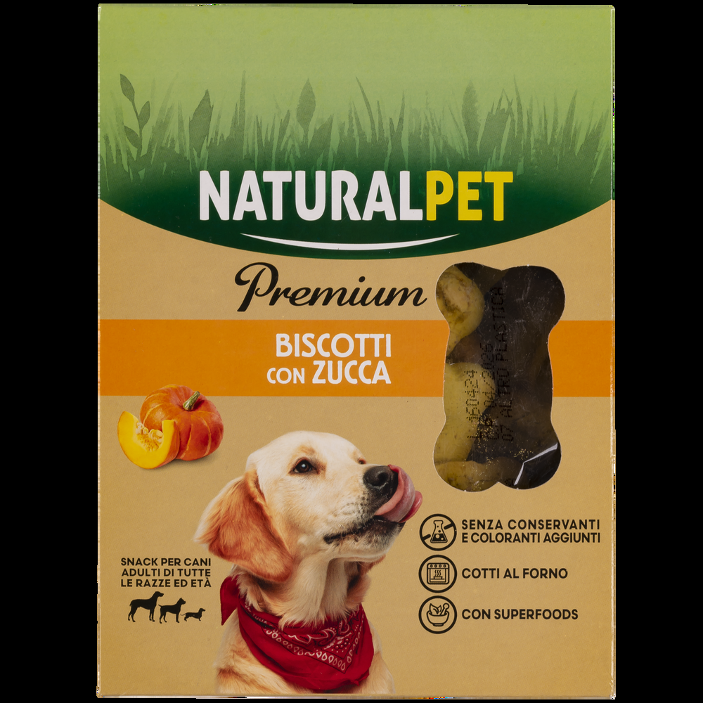 Naturalpet Premium Dog Adult Biscotti con Zucca 200 gr 000134132