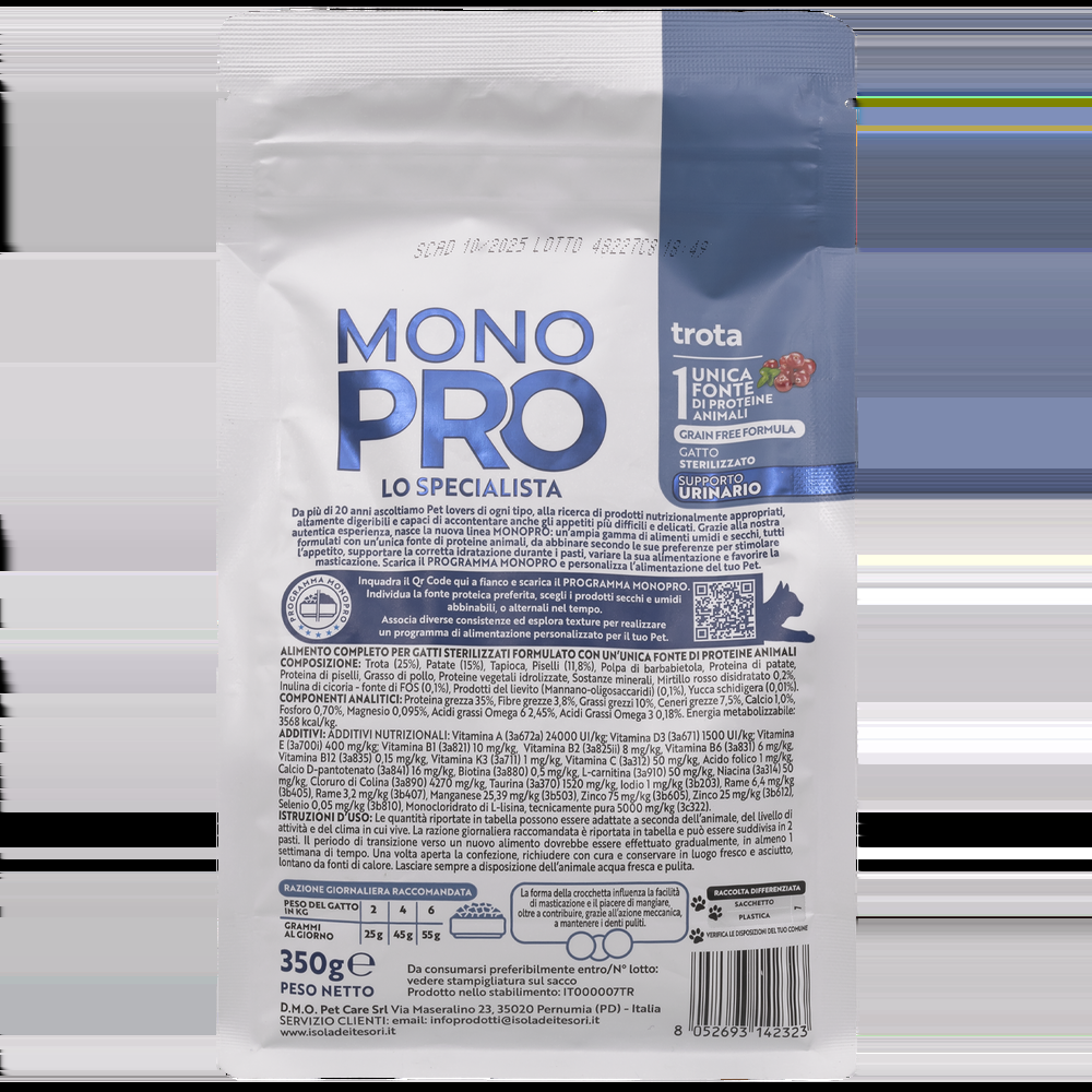 Monopro Cat Sterilised Trota 350gr 000141088 Nuova