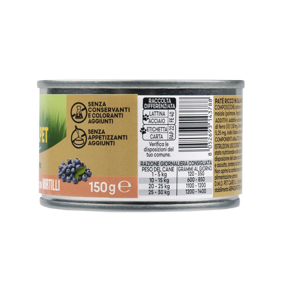 Naturalpet Premium Dog Adult Paté ricco in Salmone con mirtilli 150 gr 000126918 2025