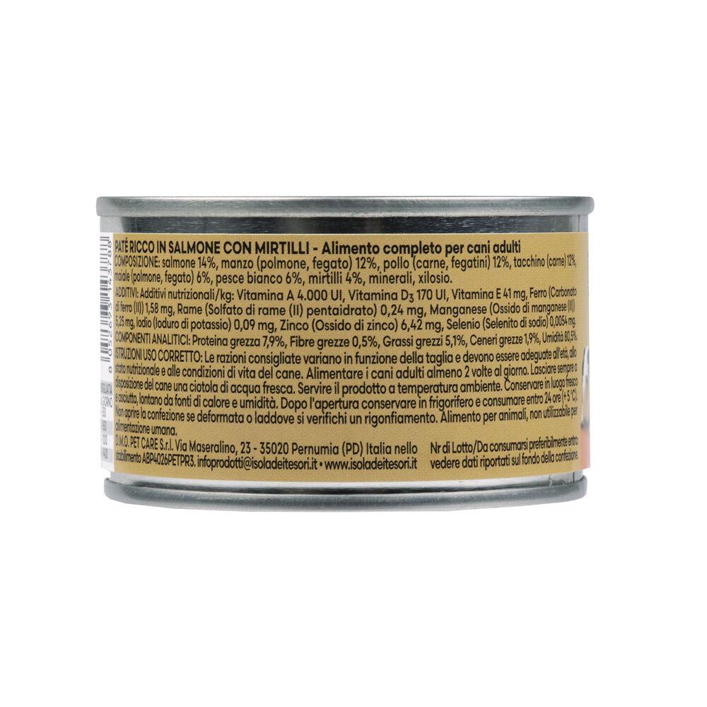 Naturalpet Premium Dog Adult Paté ricco in Salmone con mirtilli 150 gr 000126918 2025