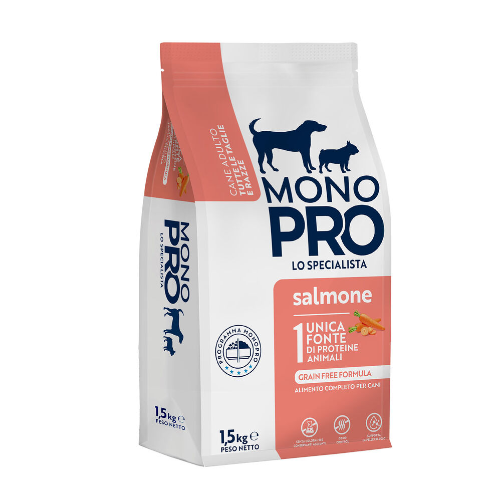 Monopro Dog All breeds Salmone 1 5 kg 000125799 Sconto