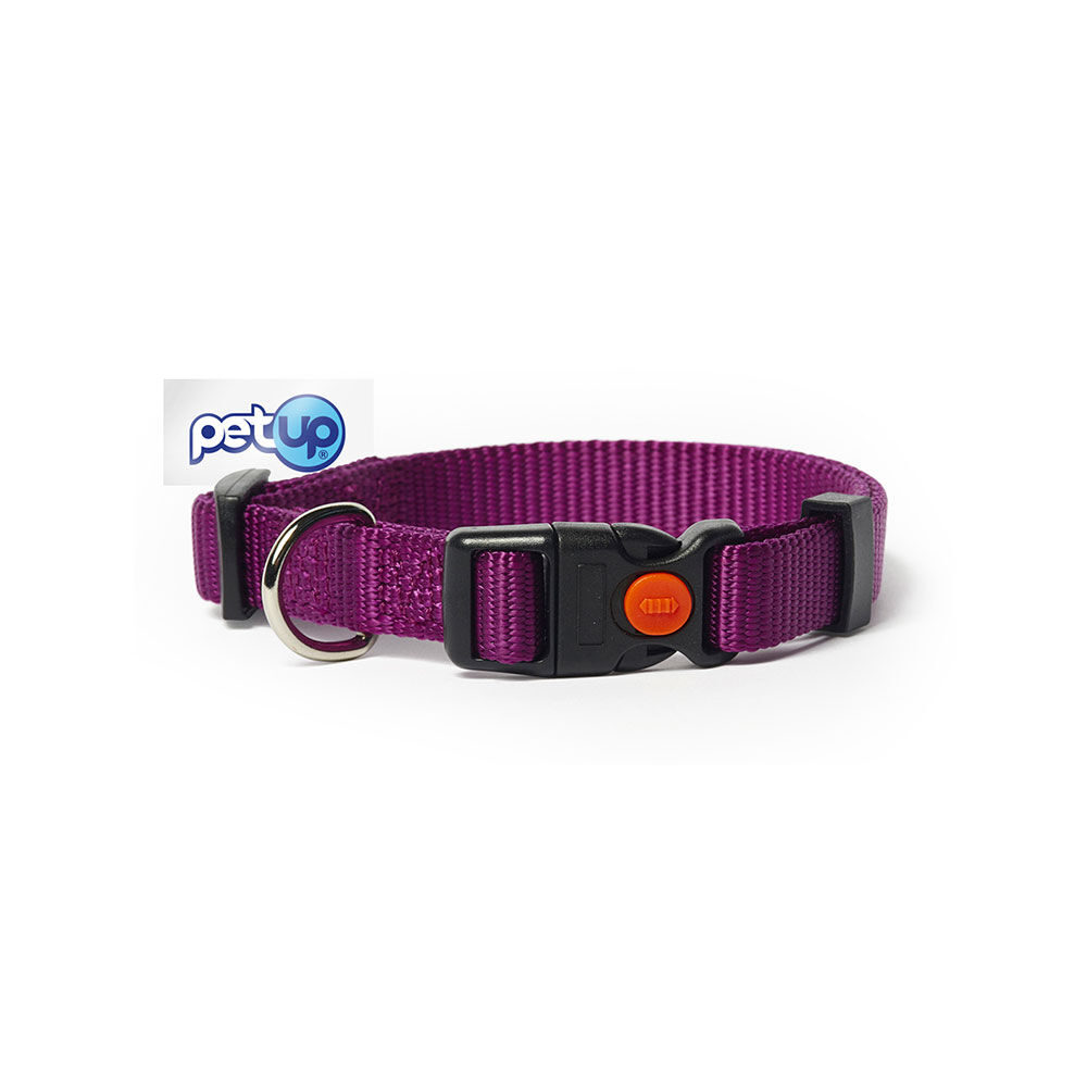 Petup Collare nylon a sgancio mm 18 viola 000152675 Consegna Veloce