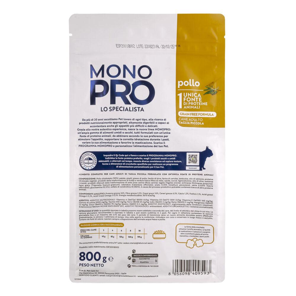 Monopro Dog Adult Mini Grain Free Pollo 800 gr 000125649 Hotsell