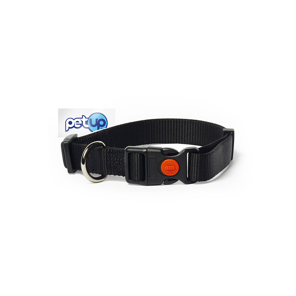 Petup Collare nylon a sgancio mm 18 nero 000152674
