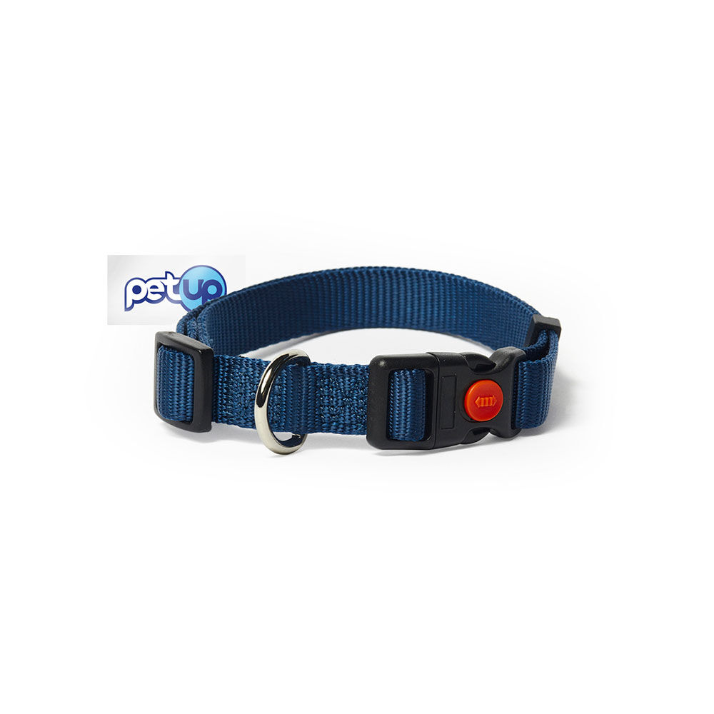 Petup Collare nylon a sgancio mm 18 blu 000152673