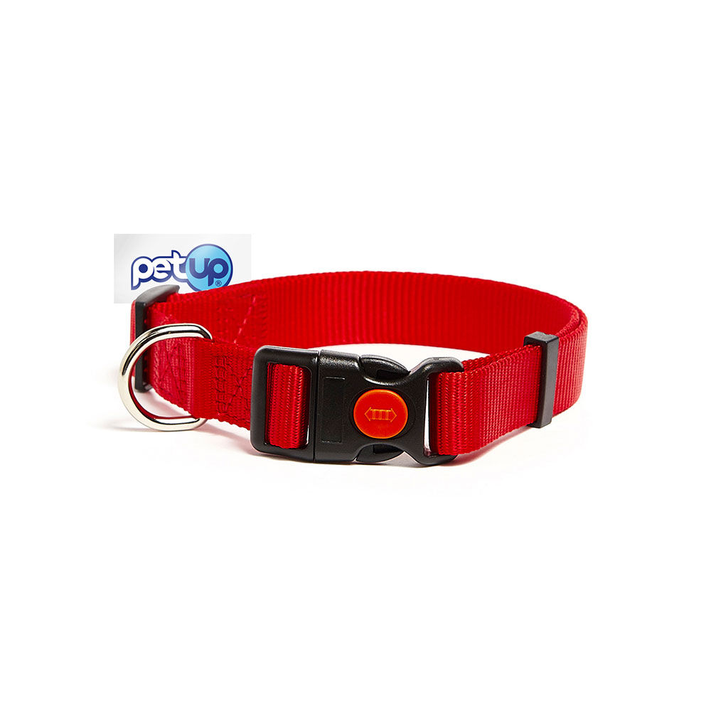 Petup Collare nylon a sgancio 18 mm rosso 000152672 Fino al 55% di sconto
