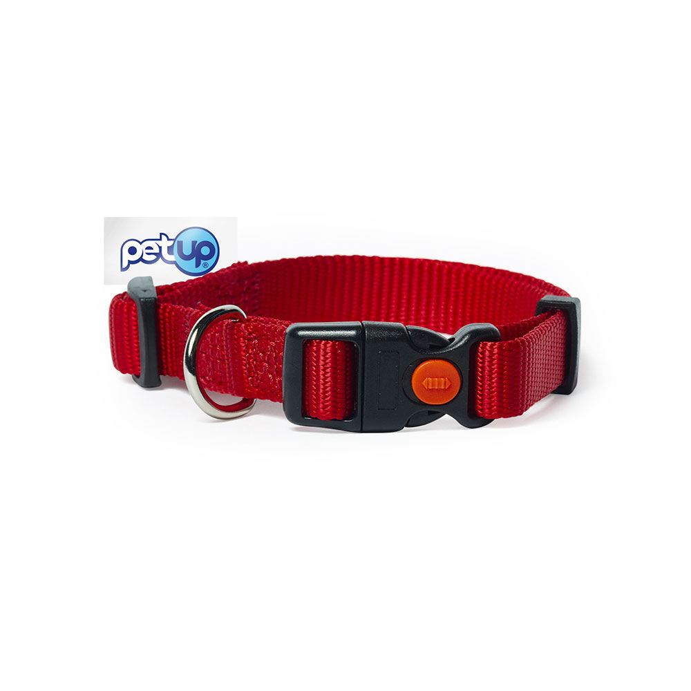 Petup Collare nylon a sgancio mm 25 rosso 000152678
