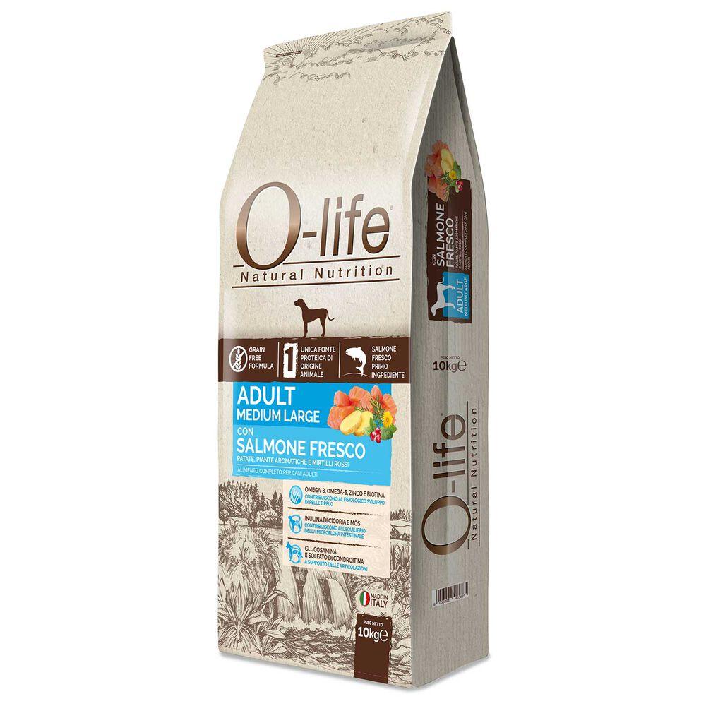 O-life Dog Adult Medium&Large Adult con Salmone fresco 10 kg 000125522