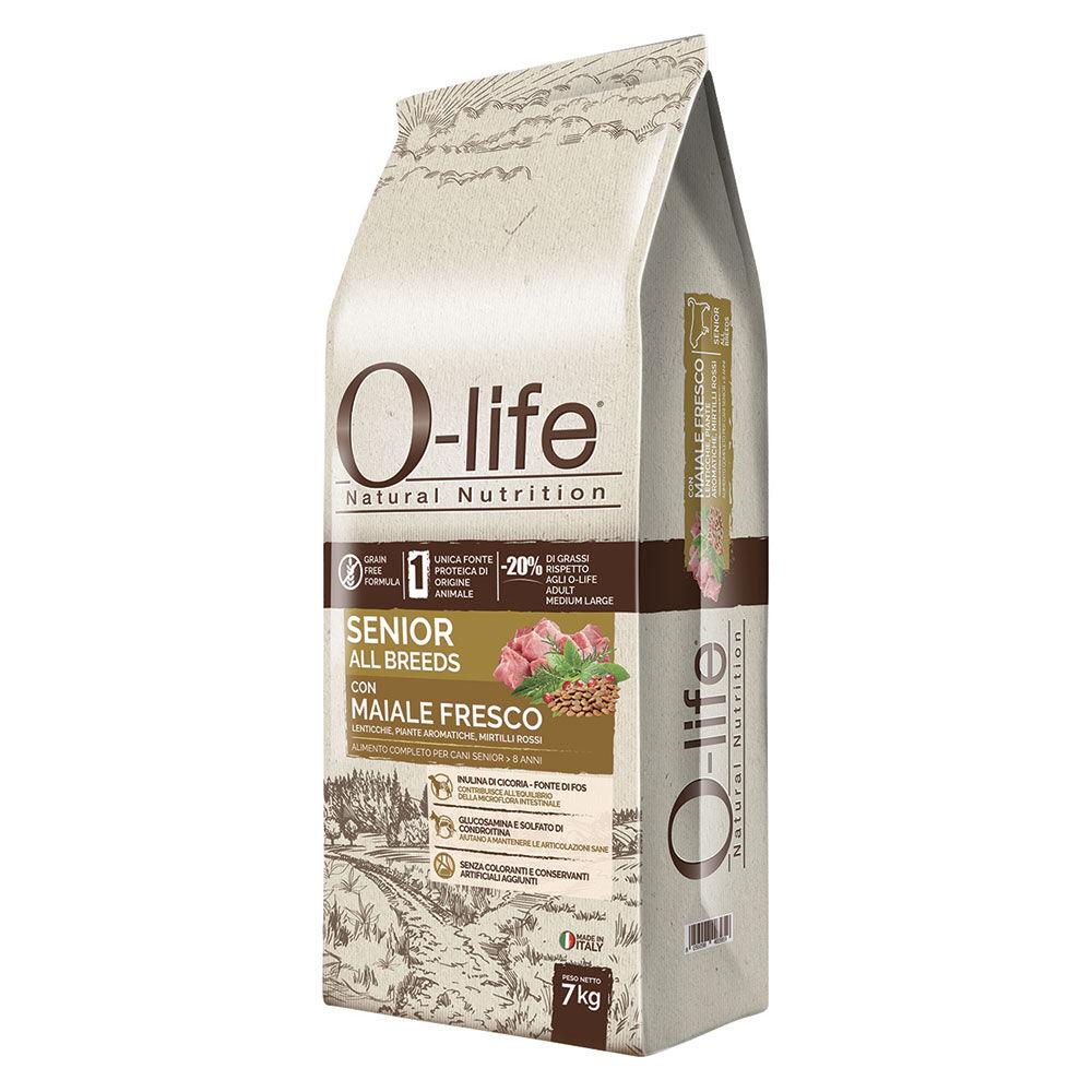 O-life Dog Senior All Breeds con Maiale Fresco 7 kg 000125374