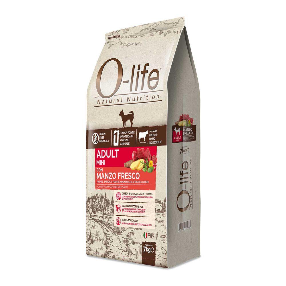 O-life Dog Adult Mini con Manzo Fresco 7 kg 000125519 Offerta
